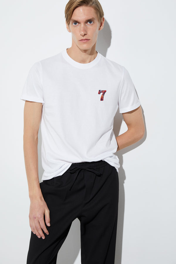 Jersey Man T-shirt White Plain
